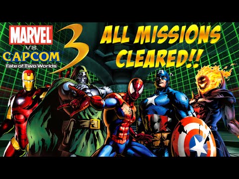 MVC3 FATE OF TWO WORLDS - MISSION MODE! (MARVEL CHARACTERS)
