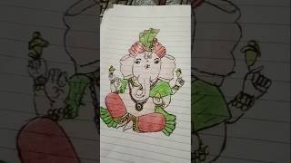 my new ganesha art work drawing art 🎨🎭 ganpati bappa ji ki drawing