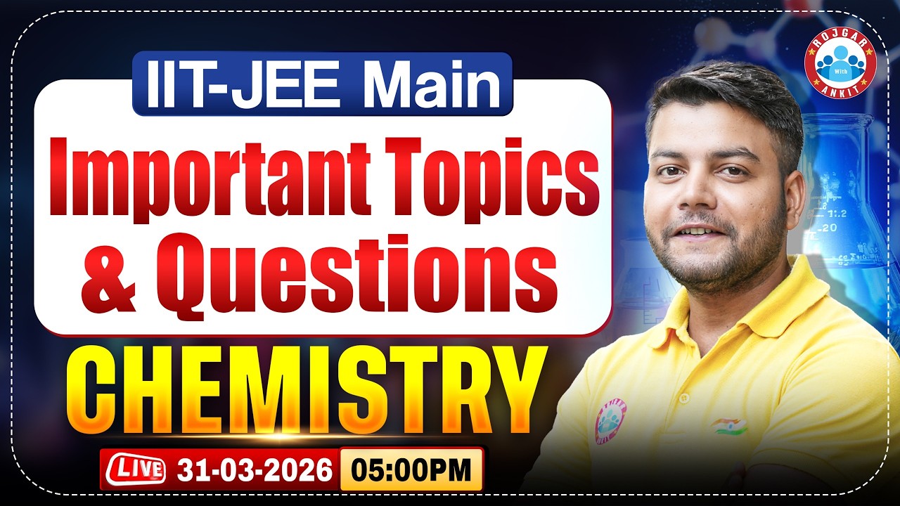 JEE Mains 2026 | Chemistry Most Important Topics & Questions for Exam ...