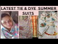 Summer latest tie  dye semi formal suits by punjabi virsa couture  jewels summercollection