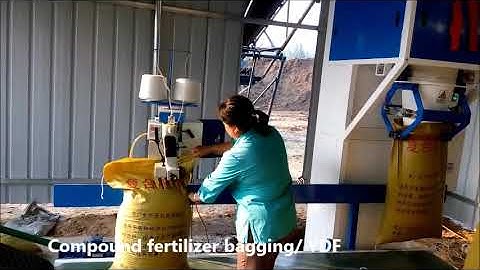 BAGGING MACHINE FOR FERTILIZER with weighing and sealing machine