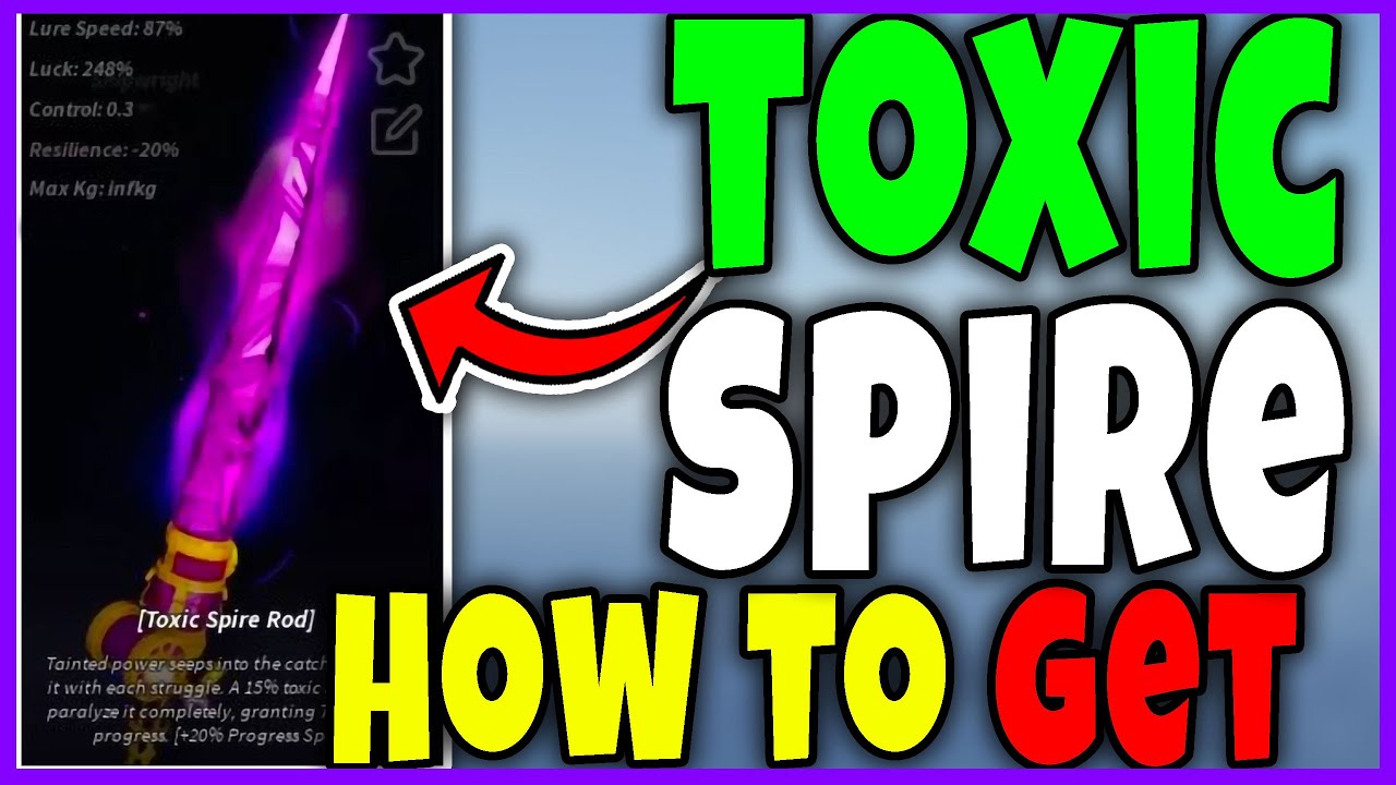 How to GET TOXIC SPIRE ROD LOCATION - CRAFTING RECIPES [FISCH] - Roblox