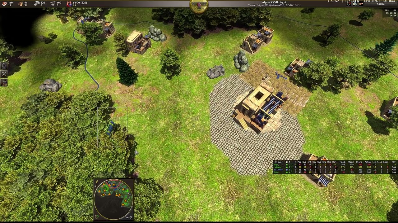 0 A.D. Empires Ascendant | 4v4 - Persia