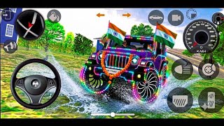 Dollar (Song) Modified Mahindra M_Black Thar 😈|| Indian Cars simulator 3D || Android Gameplay screenshot 4
