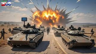 1 hour ago! 270 Israeli Merkava tank convoy ambushed by Iranian deadly weapons screenshot 4