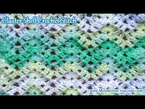 Cluster Shell Crochet Stitch – FULL Tutorial on Channel