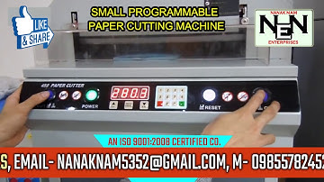 Program control hydraulic paper cutting machine industrial digital display cutter