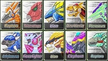 Game Lắp ráp robot Khủng long đồ chơi Mới 2 Dino Robot Dino Corps Remix