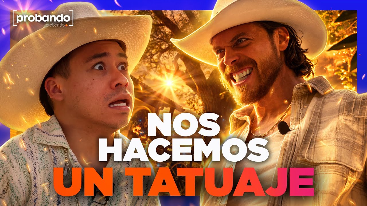 Abelito y Aldo actúan como villanos y se hacen tatuajes con Iker Madrid mientras graba 'Mi Rival'