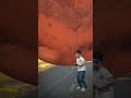 How do you feel when the fireball passes the earth🌎3D Special Effects| 3D Animation #shorts​