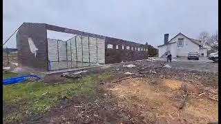 Hala Blaszana 10X25 M Z Automatycznymi Bramami I Dwuspadowym Dachem