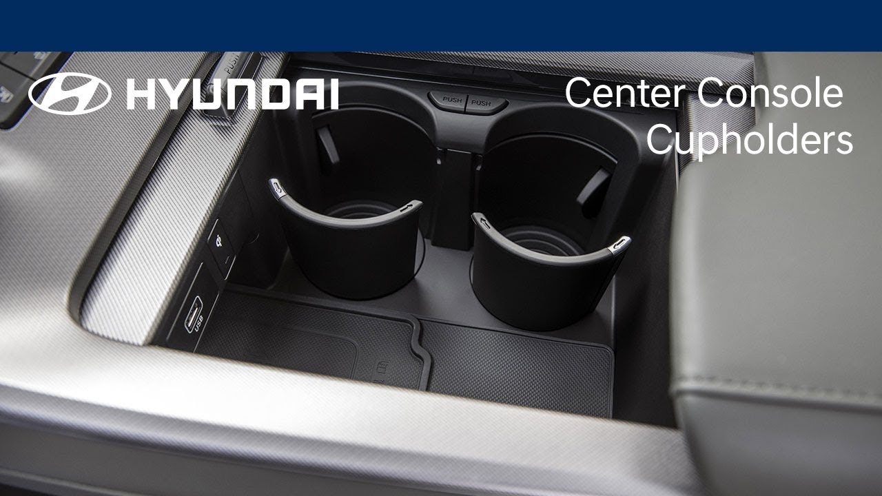 Using the Center Console Cupholders Hyundai YouTube
