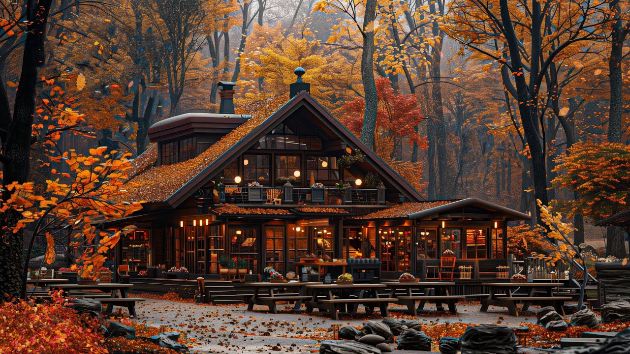 ⁣Café in The Forest🍂Enjoying The Autumn Vibes🍁Lo-fi Hip Hop Chill Beats🎧to Study/Relax☕Lofi Coffee