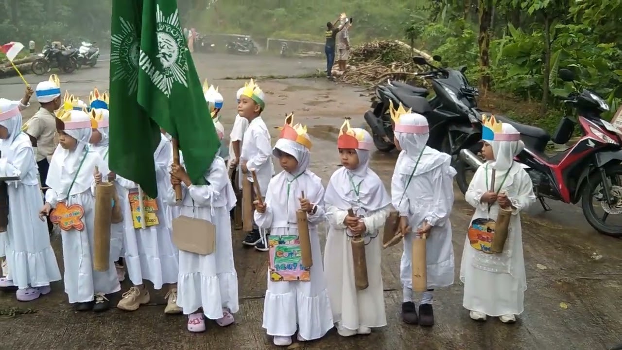 Pawai SD N ,TK ABA Tirto Hargotirto