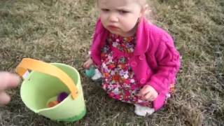 Ella and Owen's first Easter egg hunt