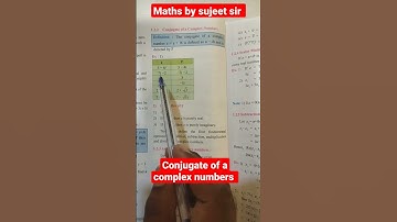 conjugate of complex numbers @mathsbysujeetsonkar complex numbers