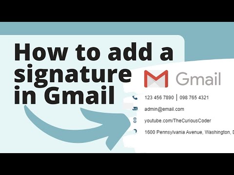 Comment ajouter une signature dans Gmail en 2020