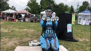 Introducing Digit: An Alien Android Contact Juggler. This is at Toronto Buskers Festival
Toronto Buskers Festival is this weekend at Woodbine Park! I tried my new Alien Android persona out there! I will be Marigold today! Come find me! Introducing Digit: An Alien Android Contact Juggler. This is at Toronto Buskers Festival