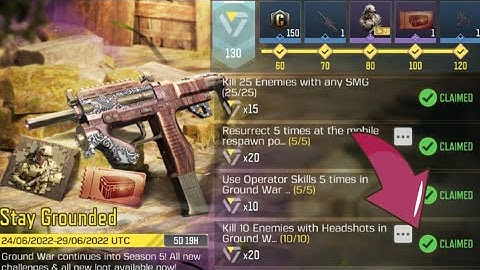 Call Of Duty Mobile Kill 10 Enemies with Headshots in Ground War 24/7 Playlist Matches