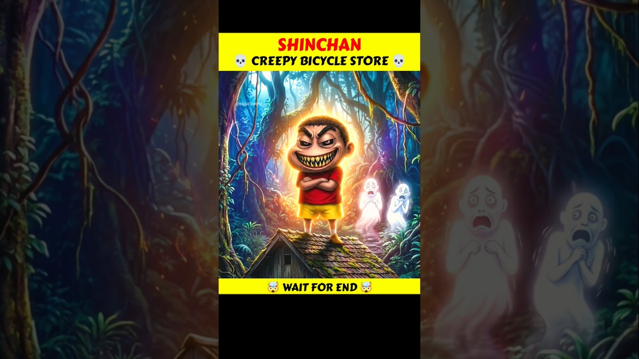 shin-chan scary cycle episode 😱🤯 #shinchan #doreamongame