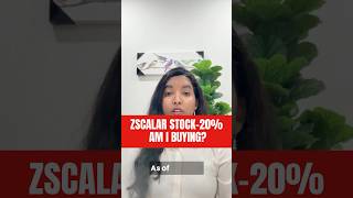 Zscaler stock is 20% down, Am I buying?#zscaler #zscalerstock #investing #stocks