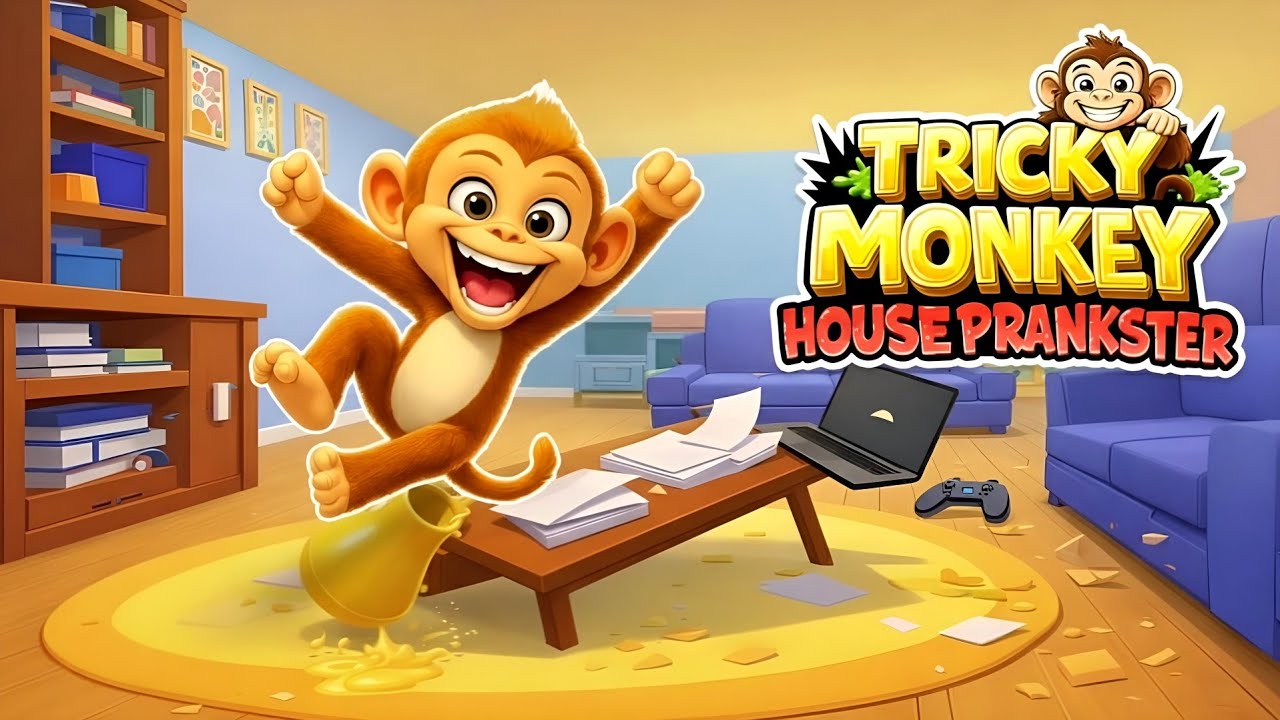 Tricky Monkey: House Prankster Gameplay Walkthrough Part 1