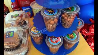 Mesa de postres paw patrol