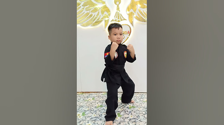 Võ sư nhí với những động tác đấm cơ bản thật điêu luyện