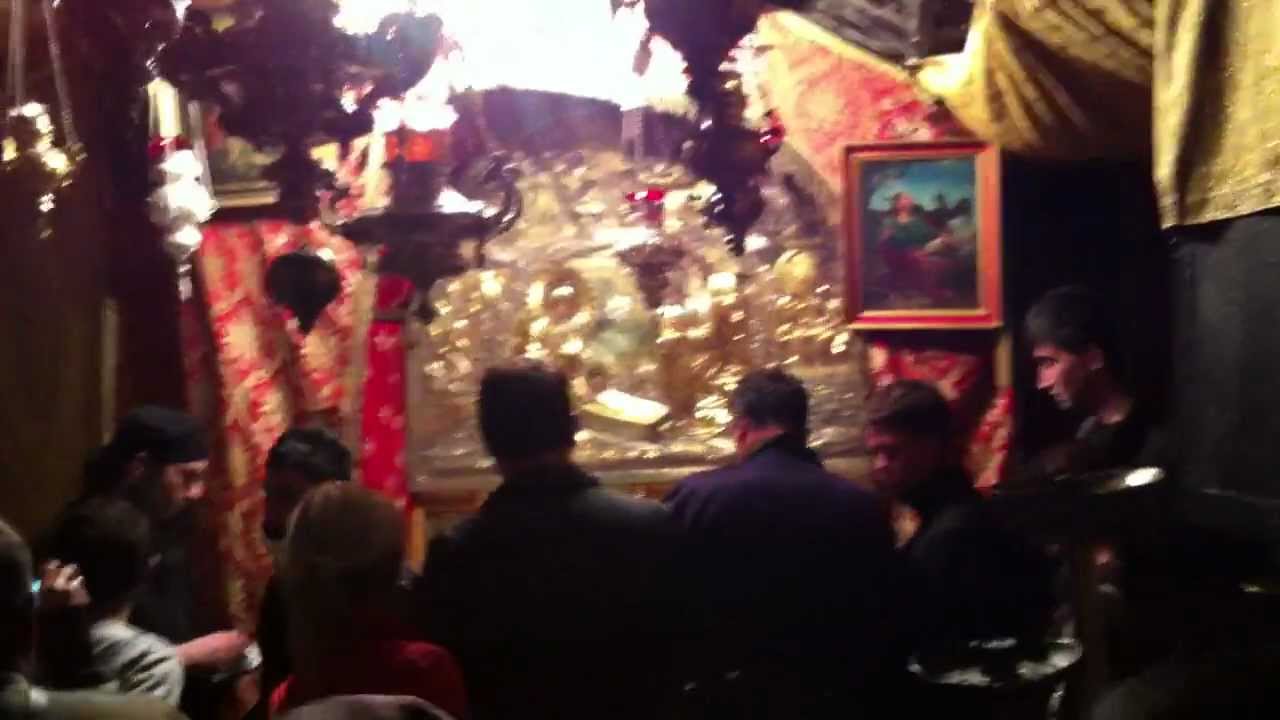 in the Grotto of the Nativity