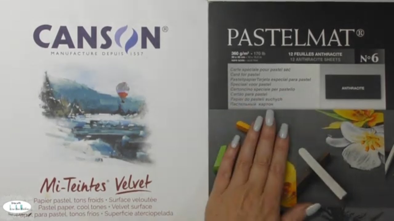 Comparing Canson Mi-Teintes Velvet vs Pastelmat using Colour Pencils