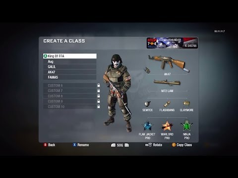 Black Ops 1 AK47 free for all class gameplay