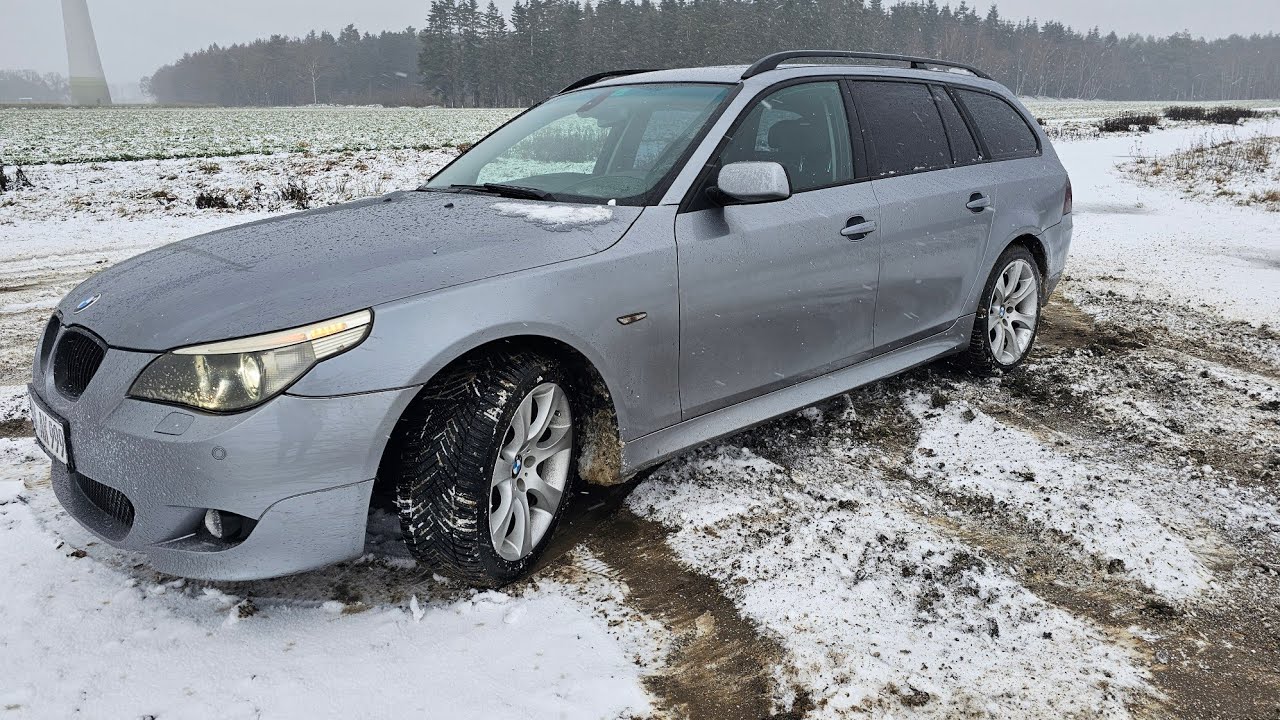 Bmw e61 530d 270ps, Bawarka, śnieg