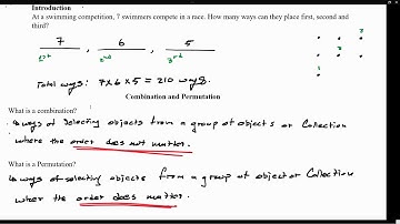 Combination and Permutation - Pre Calculus