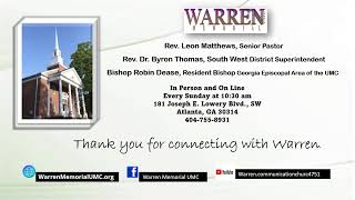 Warren Memorial UMC 1/26/2025