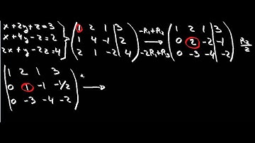 Solving a system of simultaneous equations using gaussian elimination