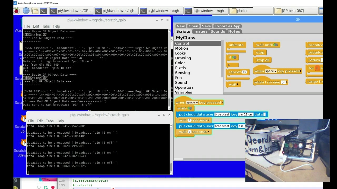 GP on Raspberry Pi controlling pins via ScratchGPIO