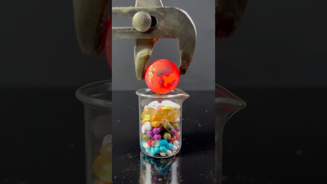 Crushing the Tablets with 1000°C Hot Ball