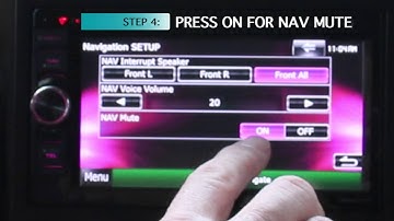 HOW TO ADJUST NAVIGATION VOLUME