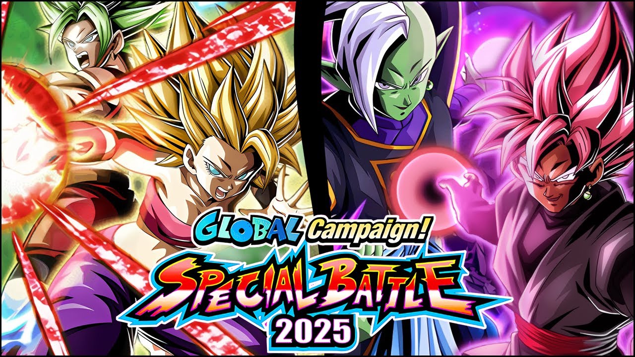 LR CAULIFLA + KALE VS. GOKU BLACK + ZAMASU! GLOBAL CAMPAIGN! SPECIAL BATTLE 2025! (Dokkan Battle)