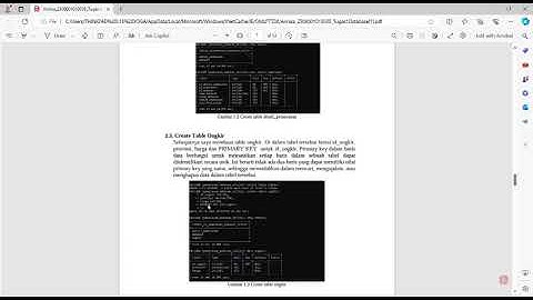 Proses Transformasi dari ERD menjadi Basis Data Relasional beserta Tabel-tabel nya