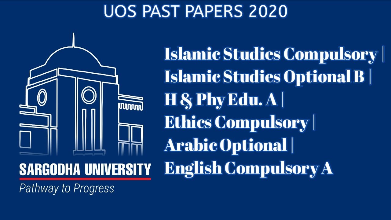 UOS Past Papers 2020, BA BSc 1st Annual Exam 2020, Sargodha University, taleemkidunya