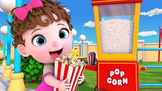pop pop popcorn everywhere funny kids song cocoberry baby
