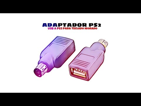 Video de Adaptador USB a PS2 para teclado  Morado