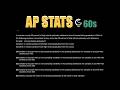 2025 AP Statistics MCQ 13 in 60s ⏱️ | Sampling Variability
