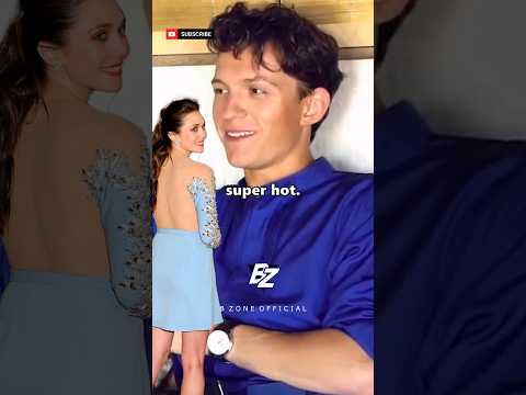 Tom Holland and Elizabeth Olsen Talking About Each Other 😍 #shorts #marvel #tomholland#spiderman