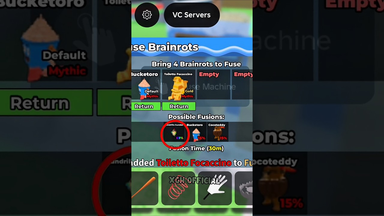 Wait for the end... Fusing Brainrots gone right?! 🧪🎮