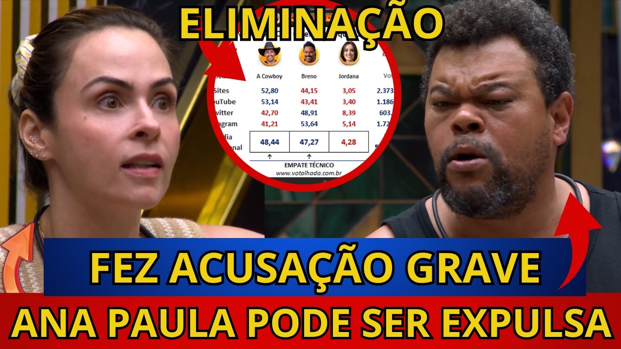 🔴BBB26: EXPULSÃO, Babu BRIGA COM Ana paula E O PIOR ACONTECE, Breno SE JUNTA COM Babu, ENQUETES.