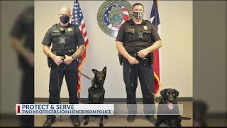 Henderson PD gets 2 new officers, both very good boys