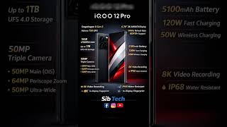iQOO 12 Pro Full specifications | IQOO ka budget phone | iqoo phone #iqoo #phone
