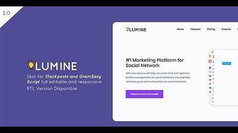 Lumine – Theme for Stackposts and GramEasy